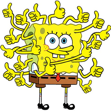 Well Done Thumbs Up Sticker by SpongeBob SquarePants for iOS & Android | GIPHY