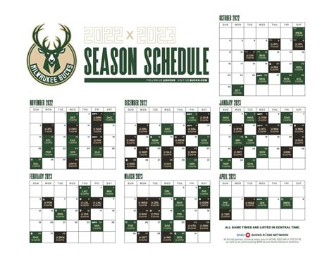 Bucks 2022-2023 schedule has been released | Sports | wjfw.com