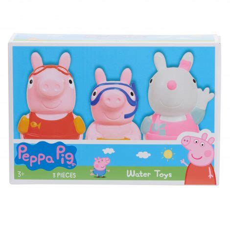 Peppa Pig Bath Toys 3-piece Set - Just Play | Toys for Kids of All Ages