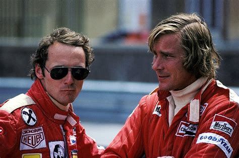 James Hunt and Niki Lauda in 1976 : r/OldSchoolCool