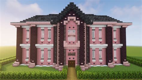 Minecraft Cherry Wood Mansion in 2023 | Minecraft mansion, Minecraft house tutorials, Blossom house