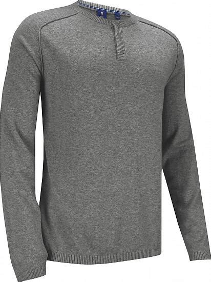 FootJoy Merino Cotton Henley Crewneck Golf Sweaters - Previous Season Style