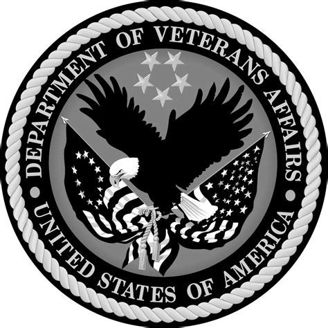 Department of Veterans Affairs Logo Black and White (1) – Brands Logos