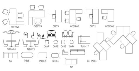 Free Download Office Furniture CAD Blocks CADBlocksDWG | atelier-yuwa.ciao.jp