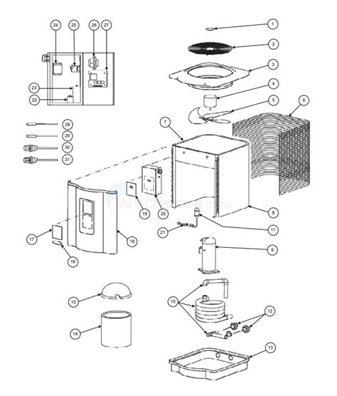 Hayward HeatPro Heat Pump - HP50TA Parts - INYOPools.com