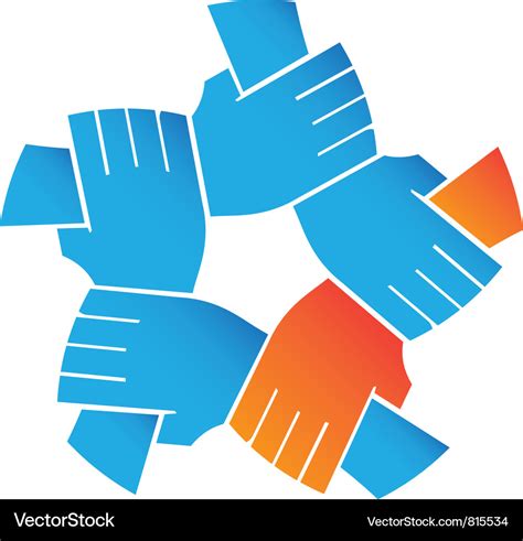 Helping hands Royalty Free Vector Image - VectorStock