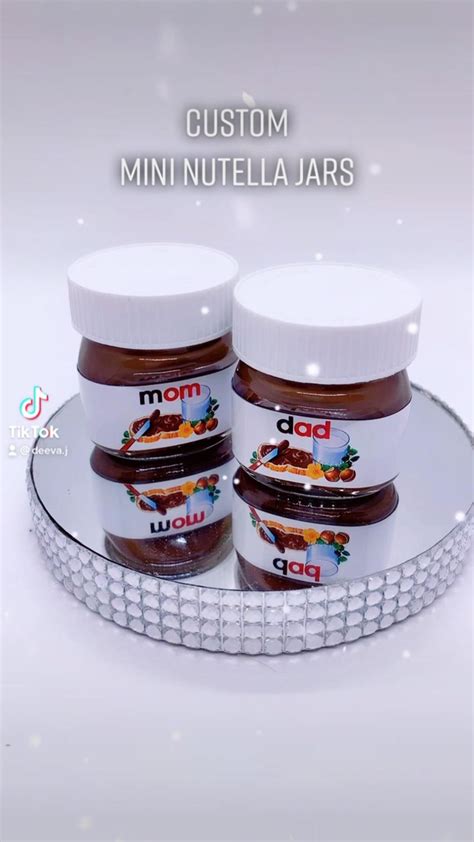 Custom mini nutella jars – Artofit