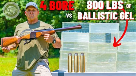 4 BORE Rifle vs Ballistic Gel (The Biggest Rifle Ever !!!) - YouTube