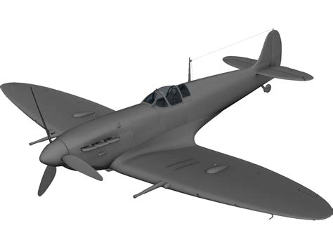 Supermarine Spitfire 3D Model - 3D CAD Browser