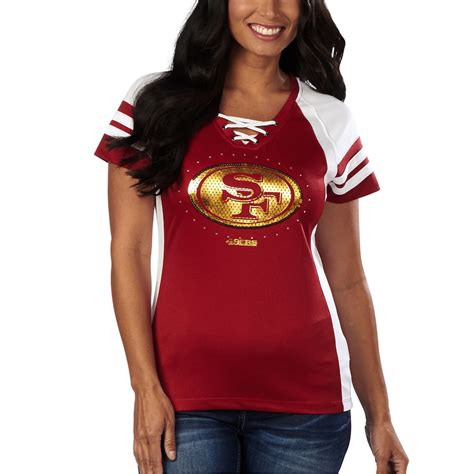 Majestic San Francisco 49ers Women's Scarlet Draft Me VII T-Shirt