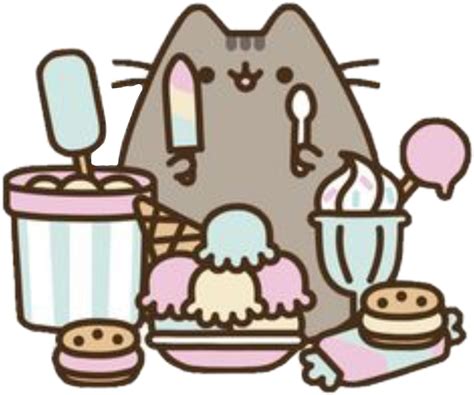 pusheen food pusheenlovesfood sweets sticker by @milenabunny