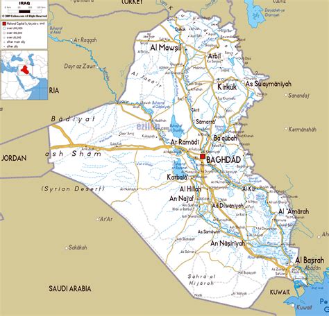 Maps of Iraq | Detailed map of Iraq in English | Tourist map of Iraq | Road map of Iraq ...