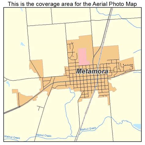 Aerial Photography Map of Metamora, IL Illinois