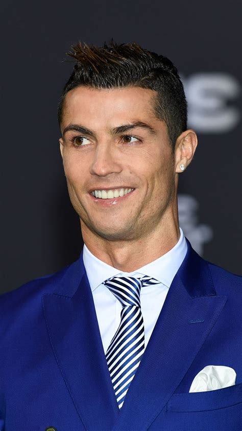 Blue suit, Cristiano Ronaldo, smile , 720x1280, Samsung Galaxy mini S3, S5, Neo, Alpha, Sony ...