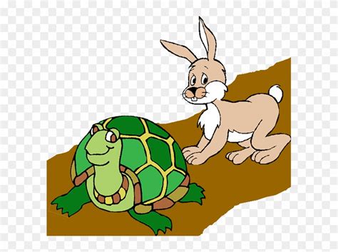 Rabbit And Turtle Clipart Girl