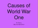 PPT - Causes of World War One PowerPoint Presentation, free download - ID:5665422