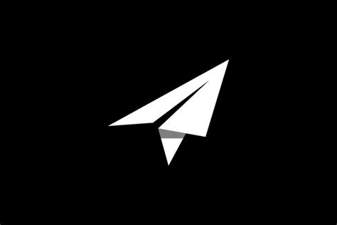 paper plane logo vector illustration