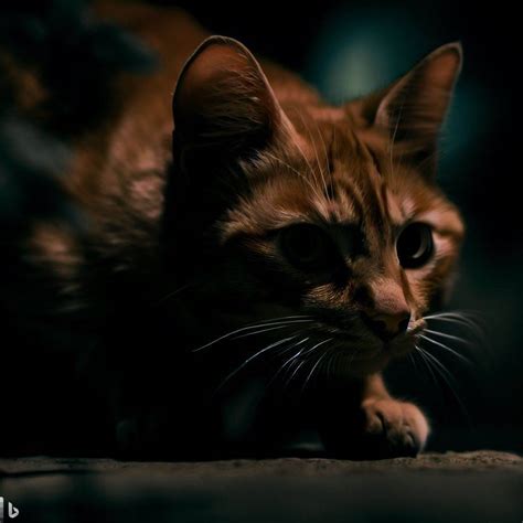 Orange cat lurking and hunting at night by CoolifyRic on DeviantArt