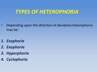 Heterophoria Or Latent Squint | PPT