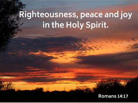 Righteousness peace and joy - David Maby