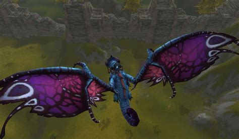 Enchanted Fey Dragon mount from World of Warcraft - flying view | World ...