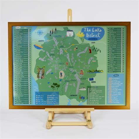 Lake District Map Scratch Off Poster – Outdoor Scratch Maps