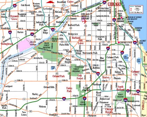 Chicago Subway Map - ToursMaps.com