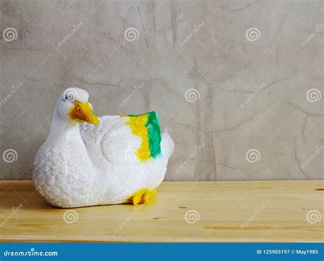 Ceramic Duck Interior Decor Ceramic Statue with with Space Stock Image ...