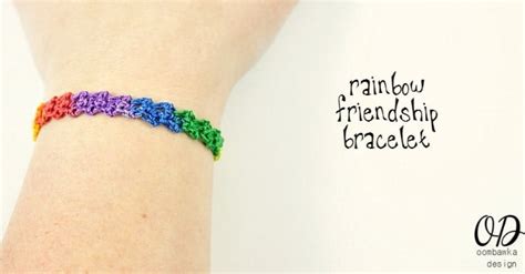 Rainbow Friendship Bracelet Pattern