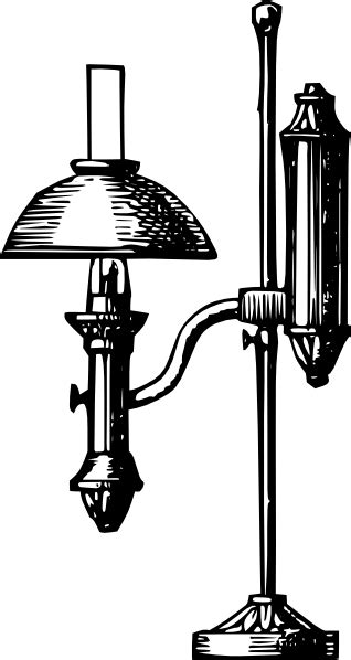 Antique Desk Electric Lamp Clip Art at Clker.com - vector clip art online, royalty free & public ...