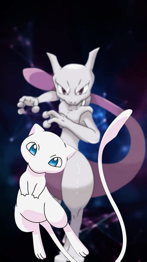 Mew-Mewtwo, mew, mewtwo, pkmn, pokemon, poket monsters, HD phone wallpaper | Peakpx