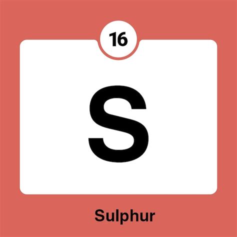 Symbol Of Sulfur In Periodic Table - Infoupdate.org