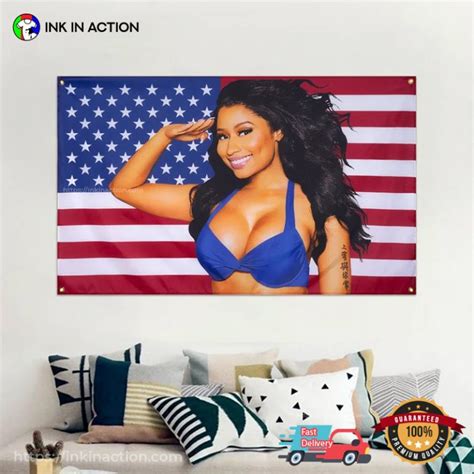 Nicki Minaj United States Flag - Print your thoughts. Tell your stories.