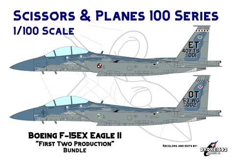 1/100 scale F-15EX Eagle II "First Two Production" Bundle - EcardModels