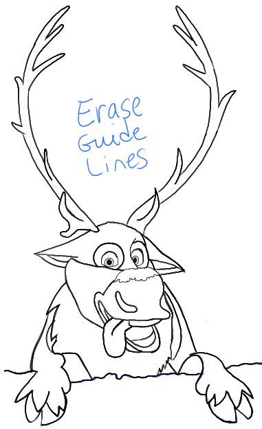 How to Draw Sven the Reindeer from Frozen Step by Step Tutorial – How to Draw Step by Step ...