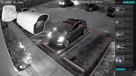 IR Night Vision + Car Detection AI Software w/ IP Camera