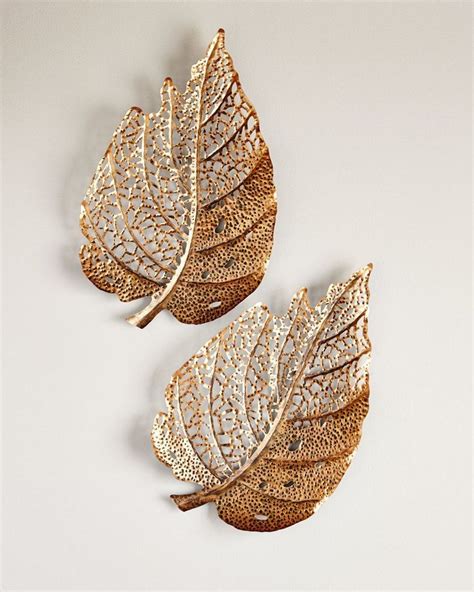 The Phillips Collection Birch Leaf Small Wall Art Wrought Iron Wall Art ...