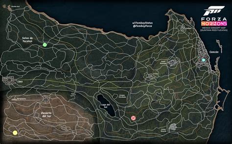 Forza Horizon 5: Mexico Concept Map (Yucatan/Quintana Roo) : forza