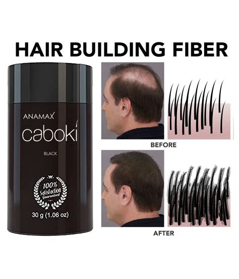 ANAMAX Hair Building Fiber Caboki Hair Fibers Black Toppik 30 gm: Buy ANAMAX Hair Building Fiber ...