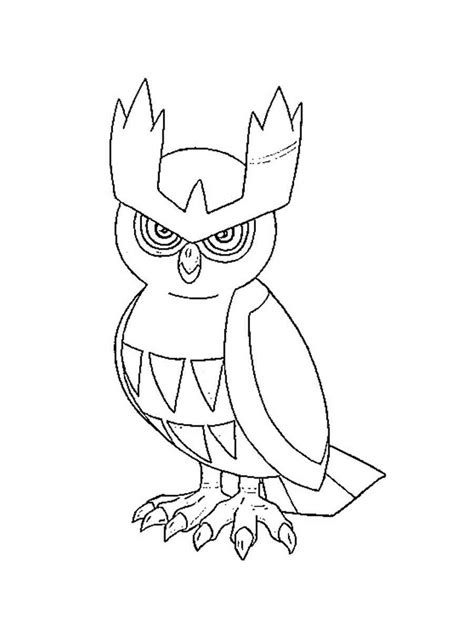 Noctowl Pokemon coloring pages