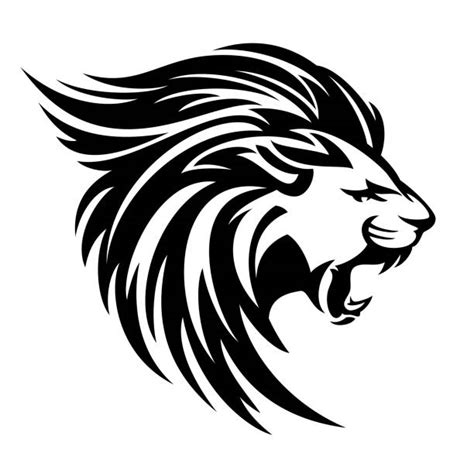 70+ Clip Art Of A Lion Head Profile Illustrations, Royalty-Free Vector ...