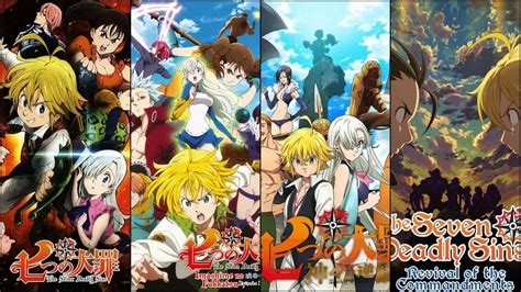 All 4 Seasons of 'The Seven Deadly Sins' in Order (Including OVAs, Specials, Movies & Spinoff)