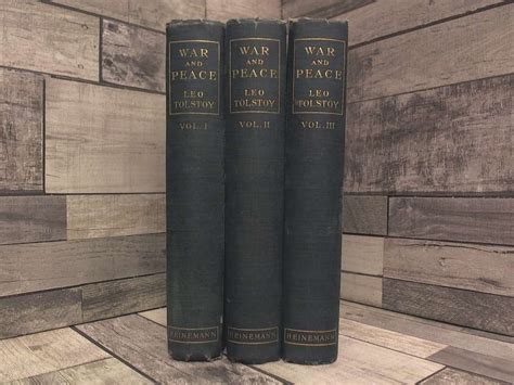 War and Peace, A Novel in three volumes, [volume 2 and 3 only] by ...