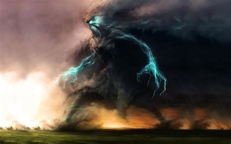 Download monster, storm, tornado, lightning wallpapers for desktop free ...