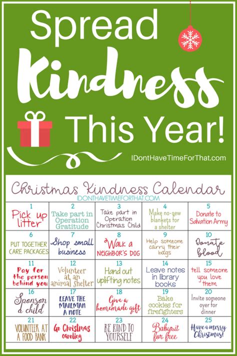 Kindness Advent Calendar Ideas - Emmy Norrie