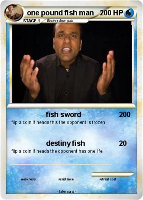 Pokémon one pound fish man - fish sword - My Pokemon Card