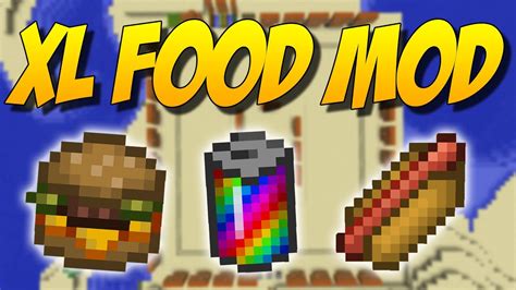 XL FOOD MOD: Mucha Comida Chatarra - Minecrafteana Minecraft Mod 1.10/1.9.4/1.8.9 - YouTube