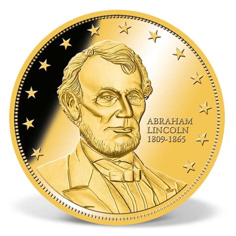 Abraham Lincoln Commemorative Coin | Gold-Layered | Gold | American Mint