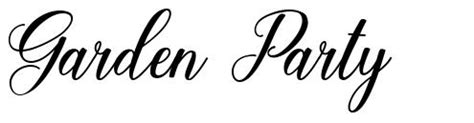 Garden Party font by zainstudio - FontRiver