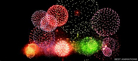 Most Popular Colorful Fireworks Gif